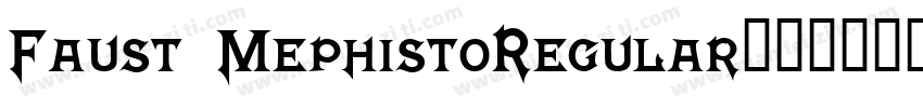 Faust MephistoRegular字体转换